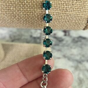 Elegant Green 6mm Crystal Bracelet